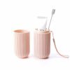 Travel Toothbrush Case and Carrier;  2-4 Pack Portable Business Trips Wash Cup Holder Organizer for Trips and Daily Use (Green+Pink)
