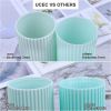 Travel Toothbrush Case and Carrier;  2-4 Pack Portable Business Trips Wash Cup Holder Organizer for Trips and Daily Use (Green+Pink)