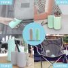 Travel Toothbrush Case and Carrier;  2-4 Pack Portable Business Trips Wash Cup Holder Organizer for Trips and Daily Use (Green+Pink)